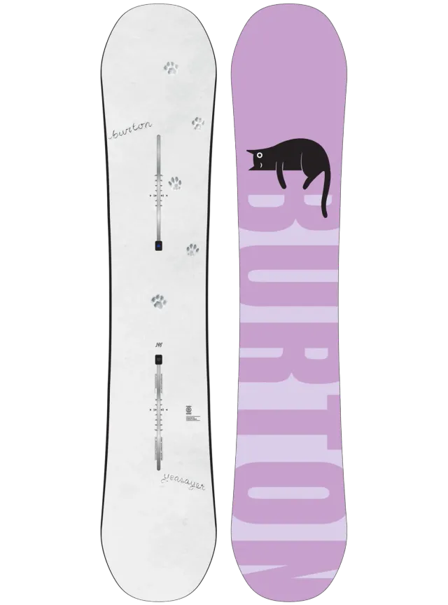Burton Yeasayer Flying V snowboard dam 144 Paws