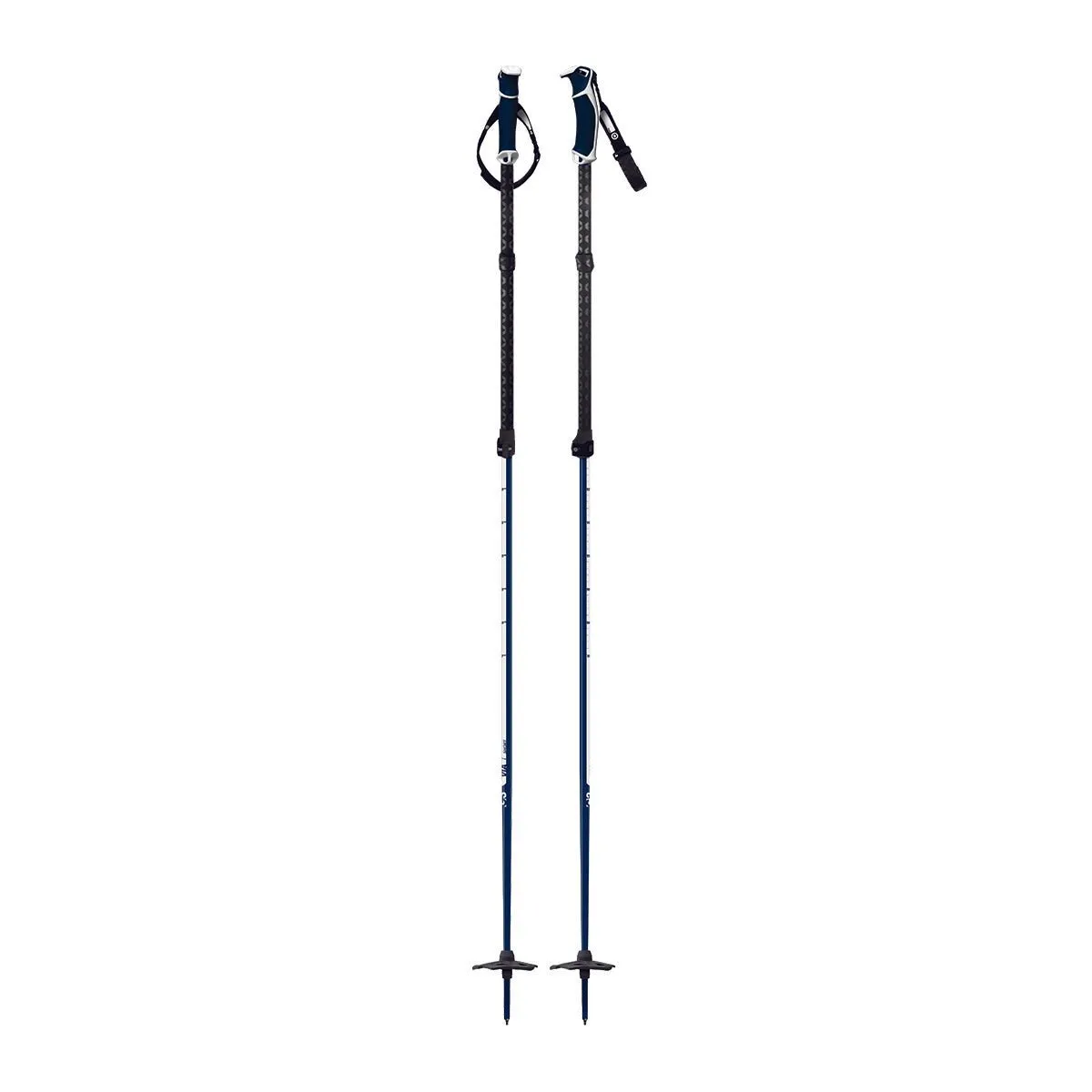 VIA teleskop skidstav Navy Long 115-145 cm