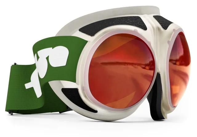 Rovfluga Goggles skidglasögon orange lins svart