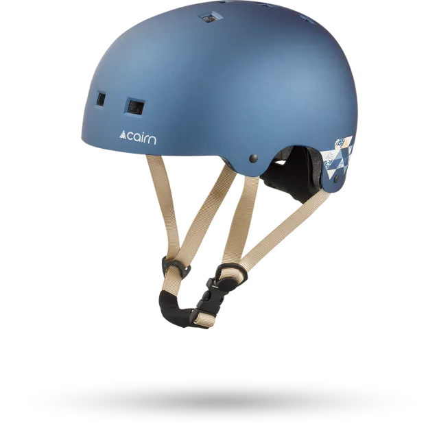 Cairn Eon cykelhjälm matt metallic night bakhuvudskydd
