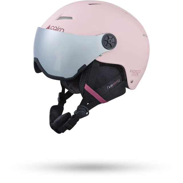 Cairn Android Visor skidhjälm Powder Pink visirhjälm