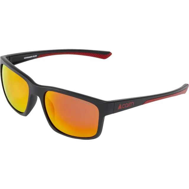 Cairn Swim Polarized solglasögon mat svart röd
