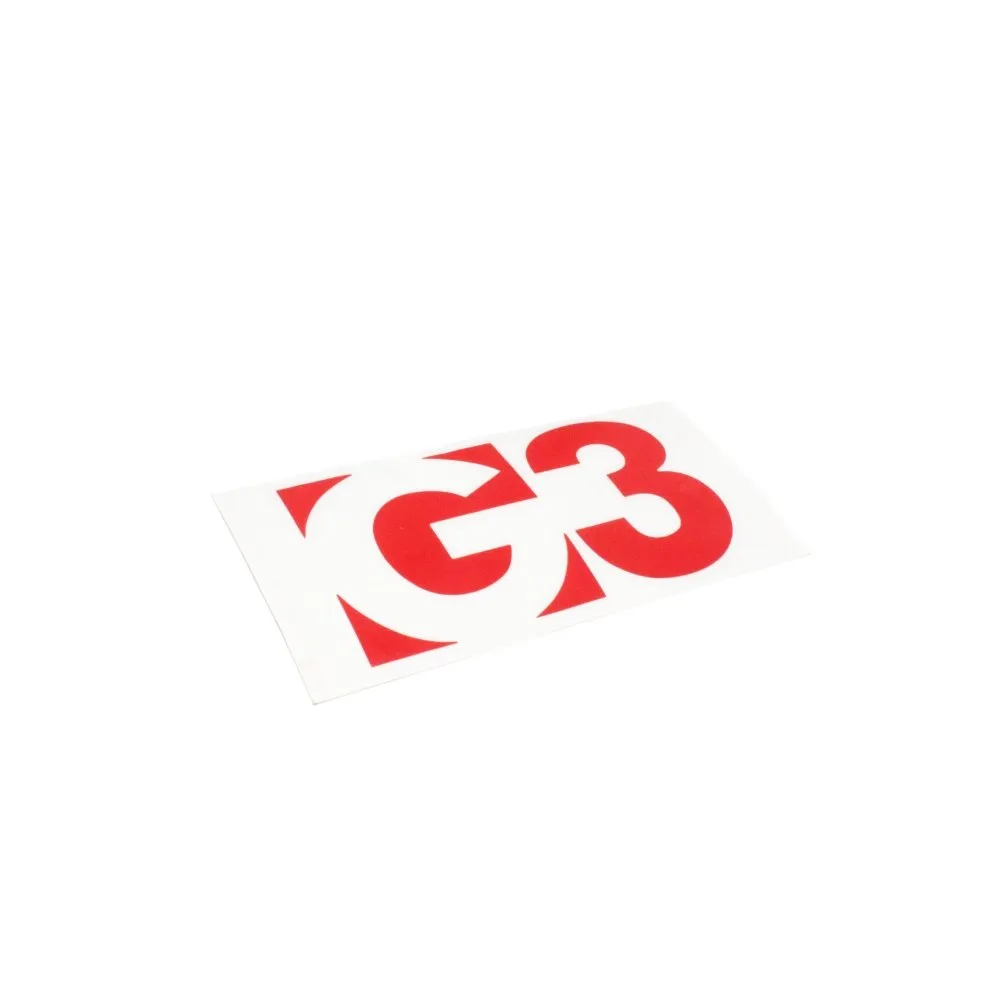 G3 Die Cut Logo klistermärke Large 12,5 cm svart vinyl