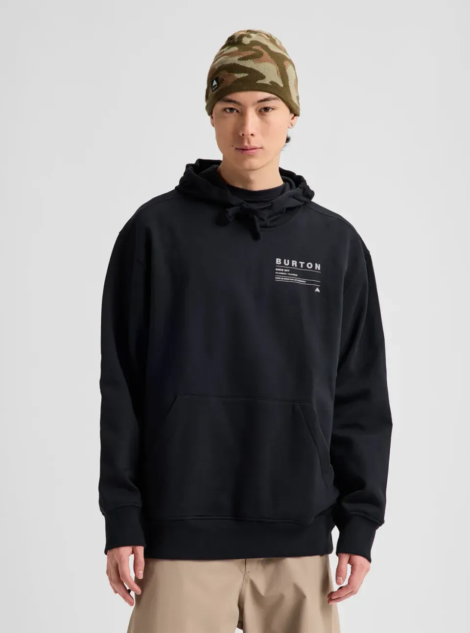 Burton Moretown Pullover Hoodie Geranium Red mjuk