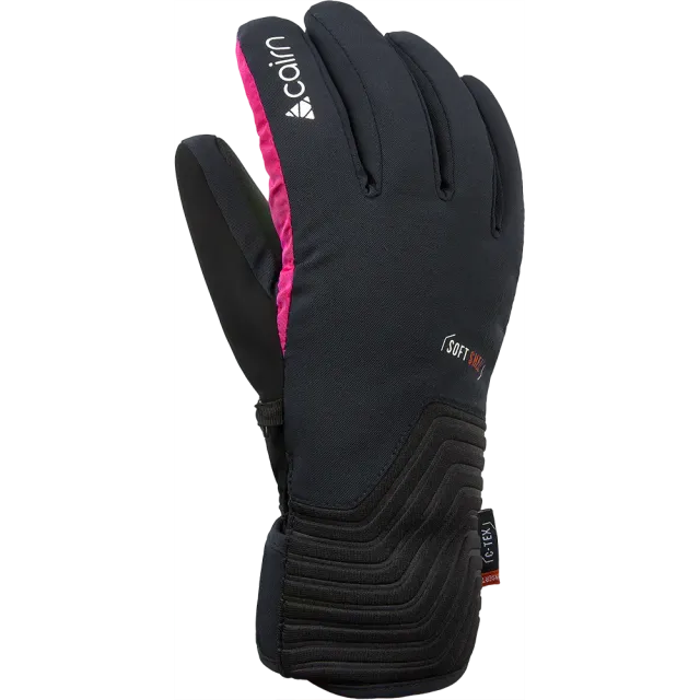 Cairn Elena Pure Fit Black Neon Pink skidhandskar dam