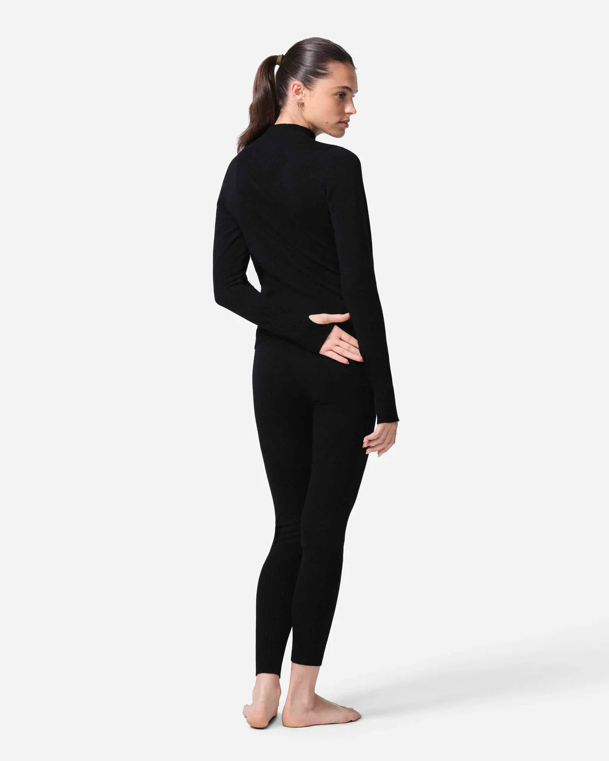 Black Crows Forma merino leggings dam svart sömlös