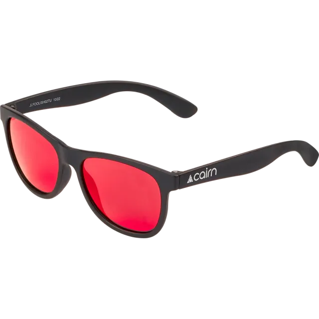 Cairn Sport Foolish J Mat Black Red solglasögon barn kategori 3