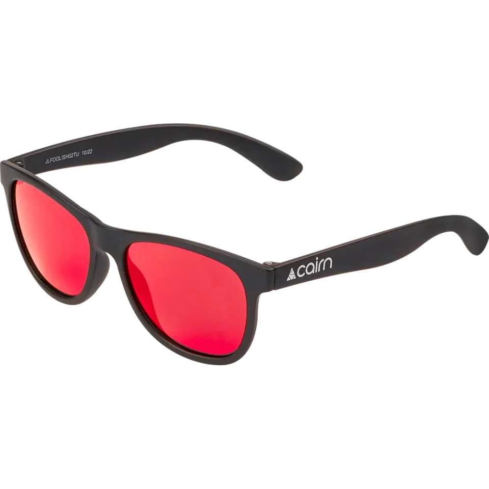 Cairn Sport Foolish J Mat Black Red solglasögon barn kategori 3