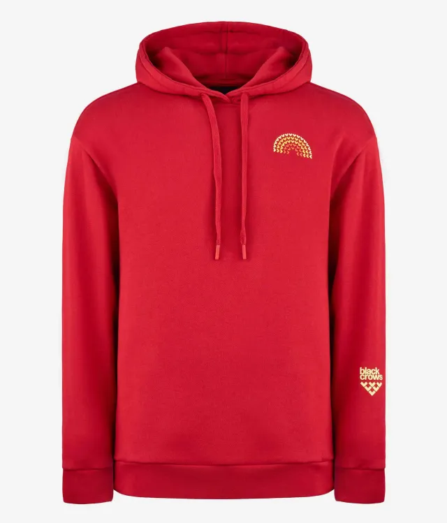 Black Crows Unlimited hoodie röd M ekologisk bomull