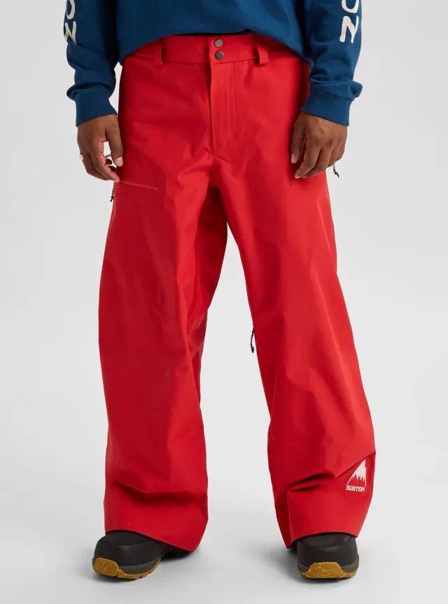 Burton 50th 85 Powder Shell 3L snowboardbyxor röd Regular