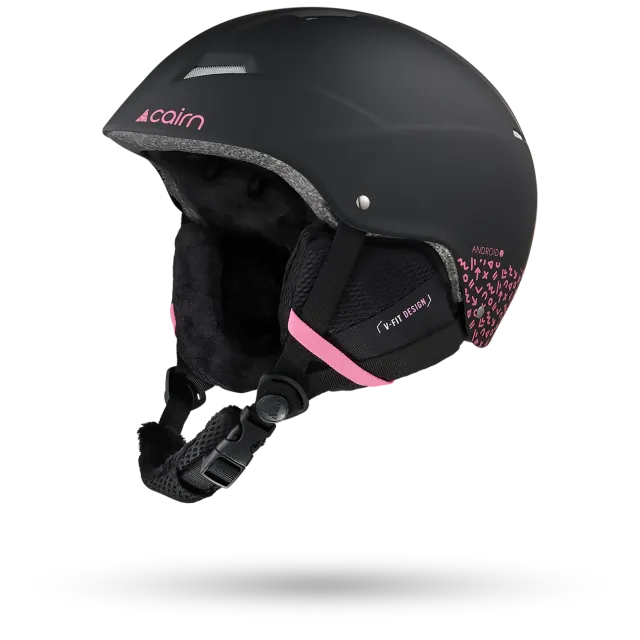 Cairn Sport Android Graphic J Mat Black Pink skidhjälm