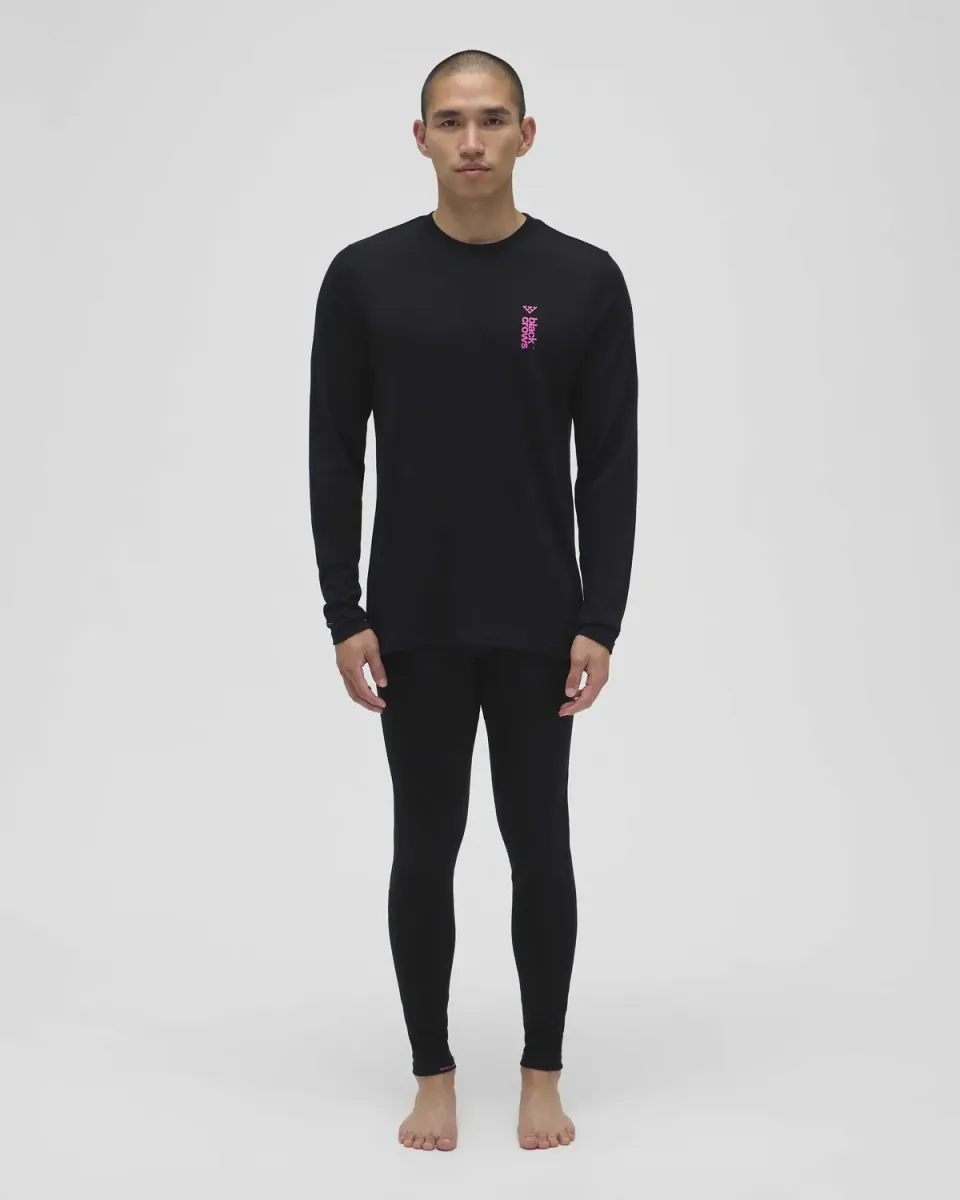 Black Crows Merino långärmad tröja herr svart M mjuk