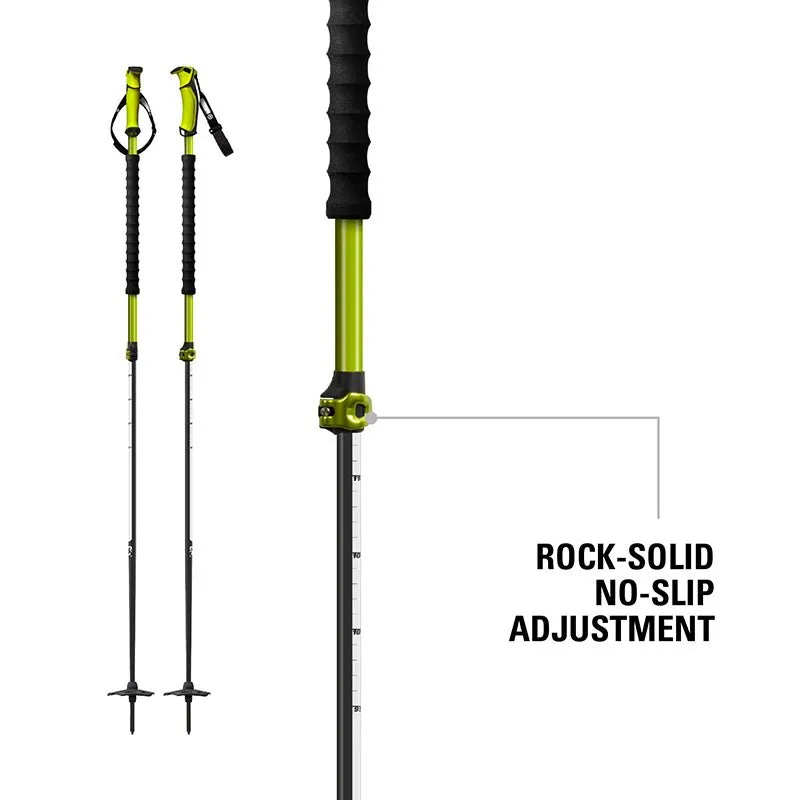 Original Guide Via skidstavar aluminium 115-145 cm – teleskop