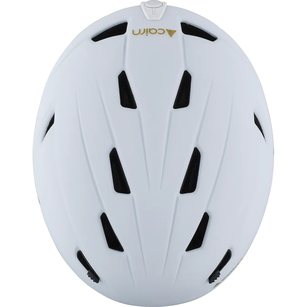 Cairn Electron Graphic skidhjälm white leaf lätt