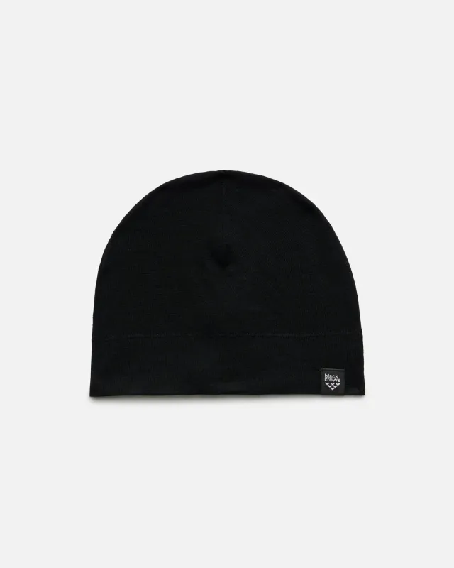 Black Crows Helmet Friendly Merino mössa svart hjälmanpassad