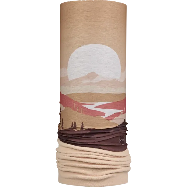 Cairn Malawi Polar Tube halsvärmare Latte Sunset fleece