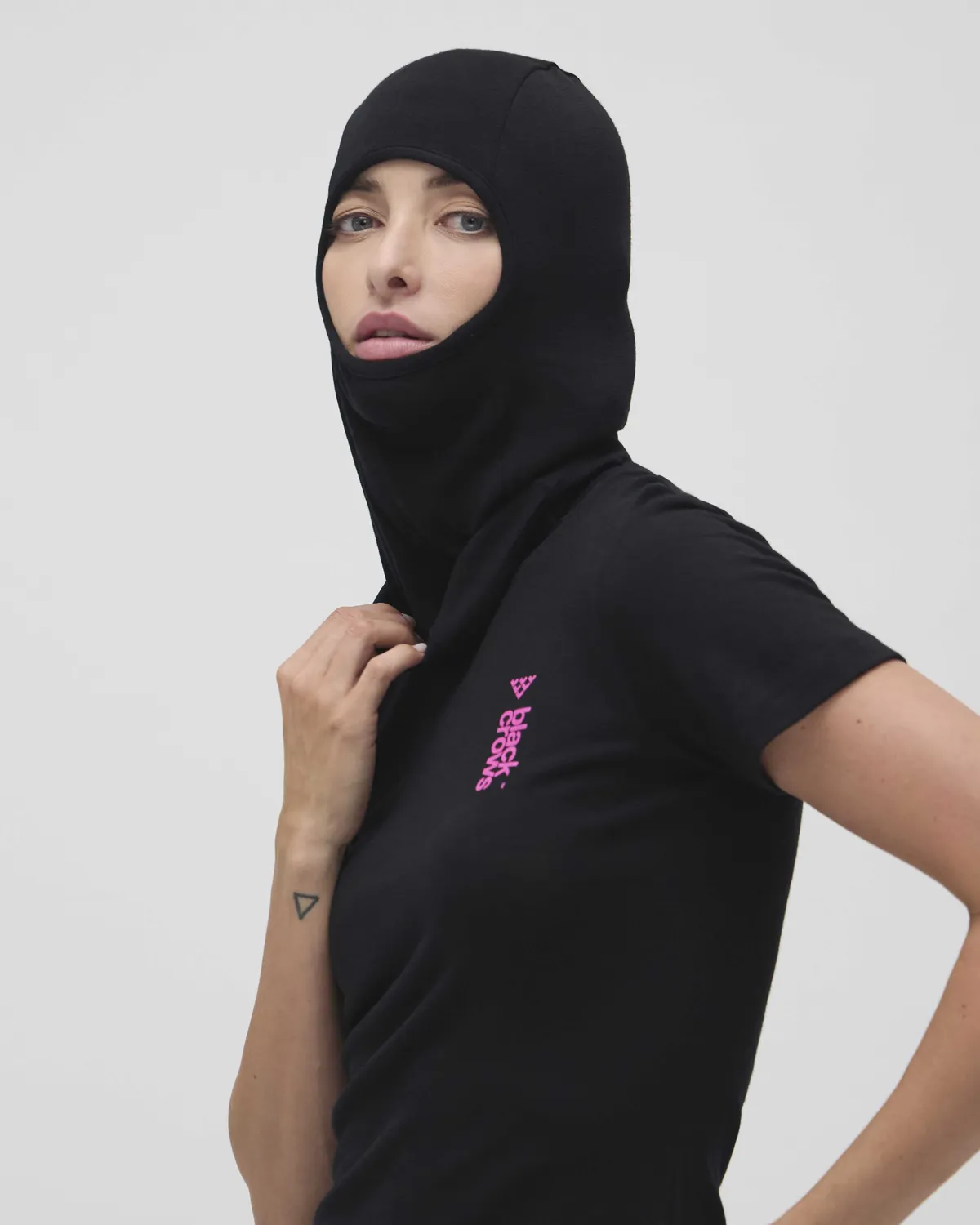 Black Crows balaclava merinoull svart unisize