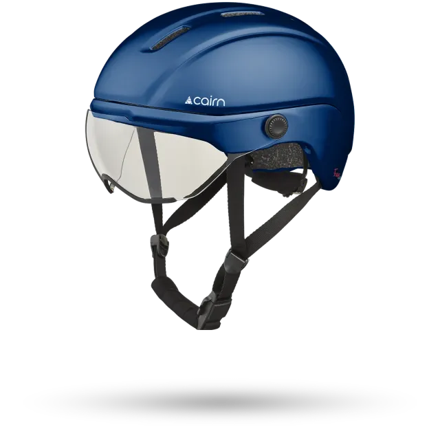 Cairn Fuse Visor cykelhjälm Metallic Navy M-L