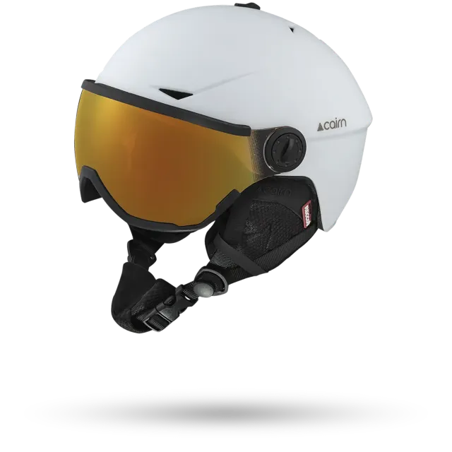 Cairn Rise Photochromic skidhjälm vit visir RECCO