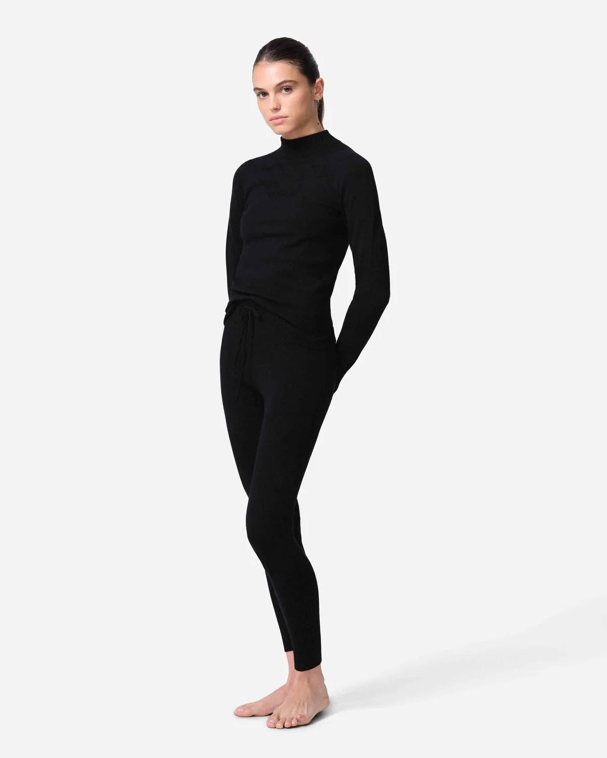 Black Crows Forma merino leggings dam svart sömlös