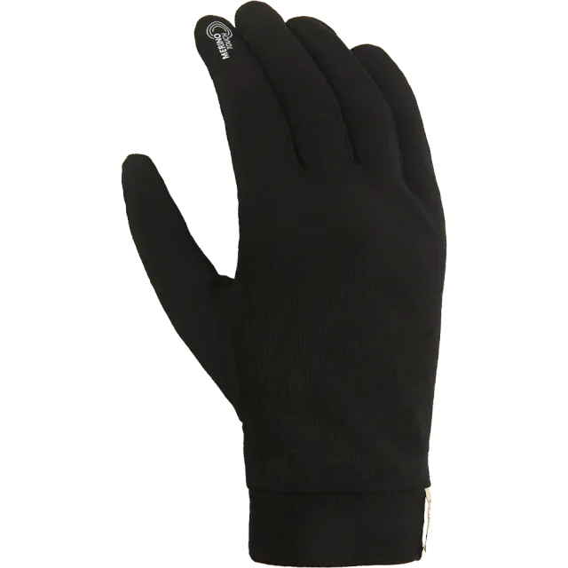 Cairn Merinos Touch handskar svart merinoull