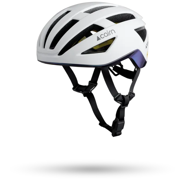 Cairn Atom MIPS cykelhjälm M vit kameleont