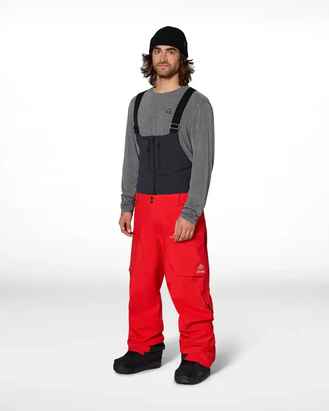 Jones Higher GORE-TEX 3L hängselbyxor herr röd