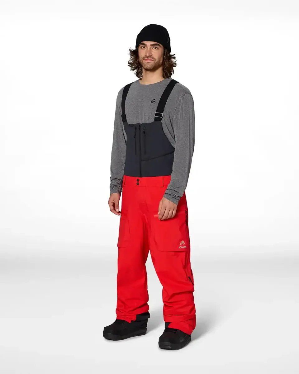 Jones Higher GORE-TEX 3L hängselbyxor herr röd