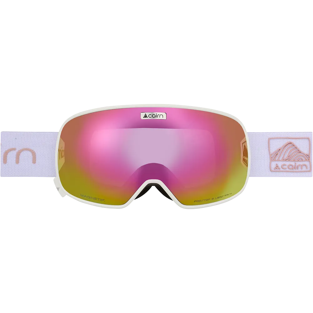 Cairn Magnetik SPX3 Mat White Dust skidglasögon – 2 linser