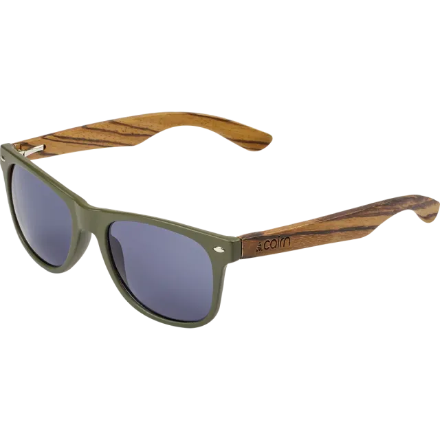 Cairn Hybrid Mat Khaki Wood solglasögon bambu