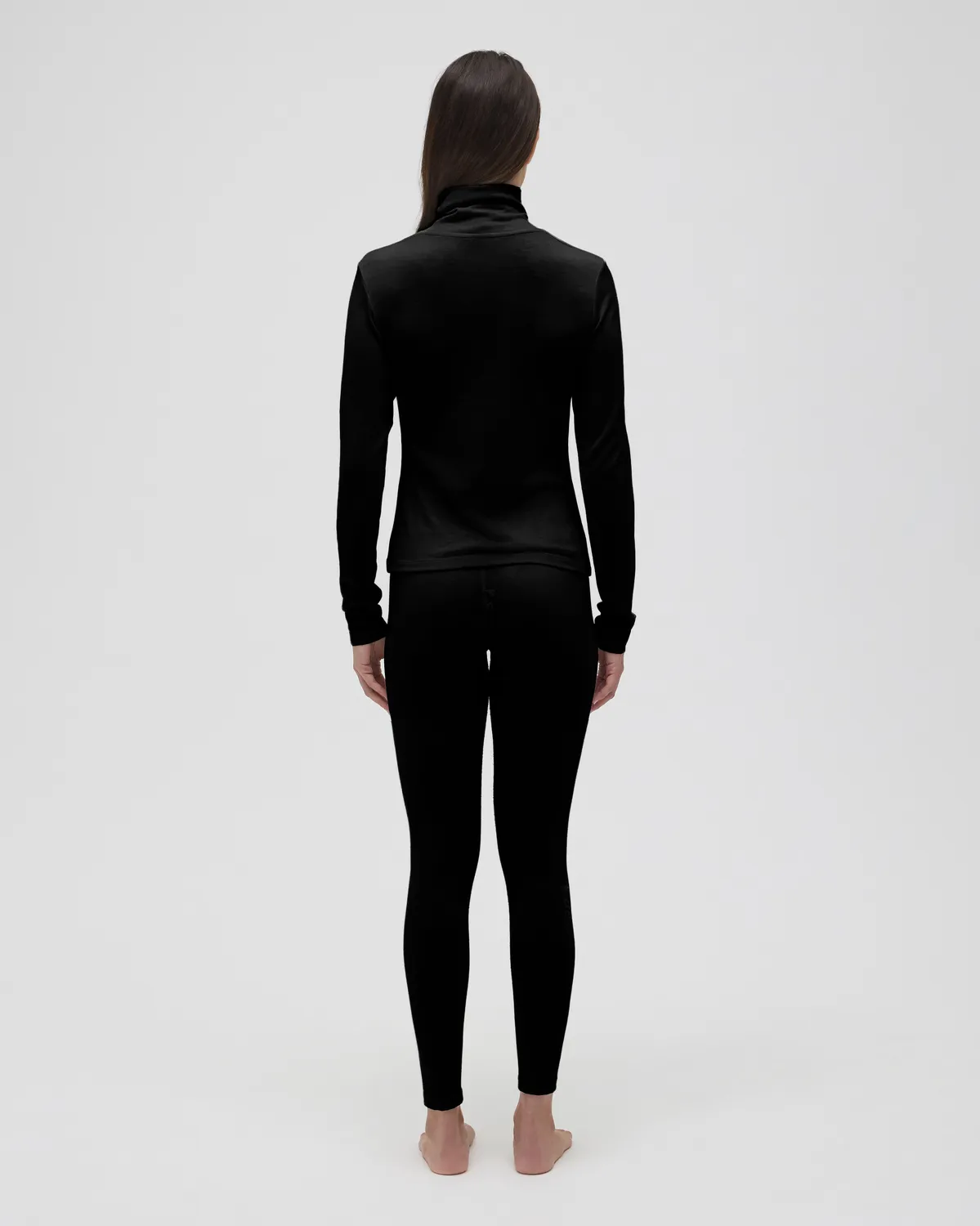 Black Crows Merino polotröja dam svart turtleneck ull