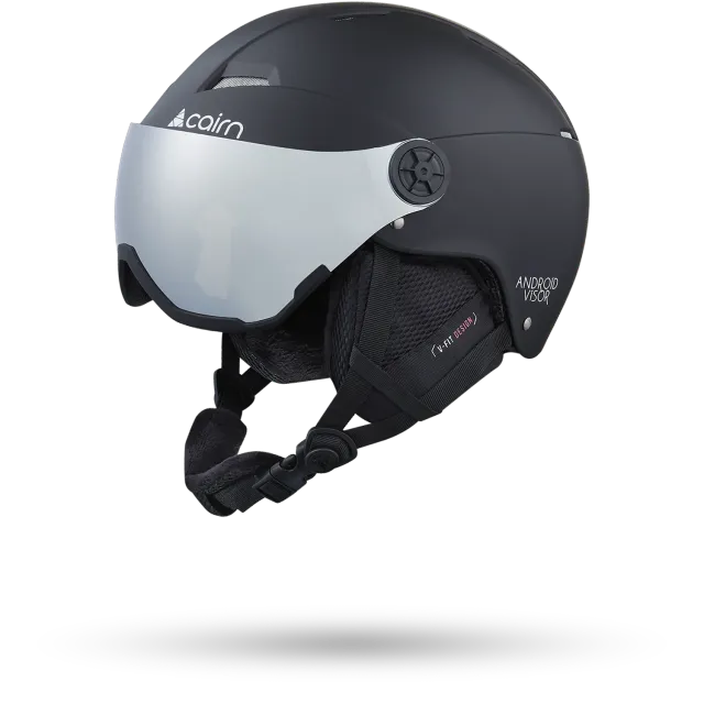 Cairn Android Visor skidhjälm Mat Black 57/58