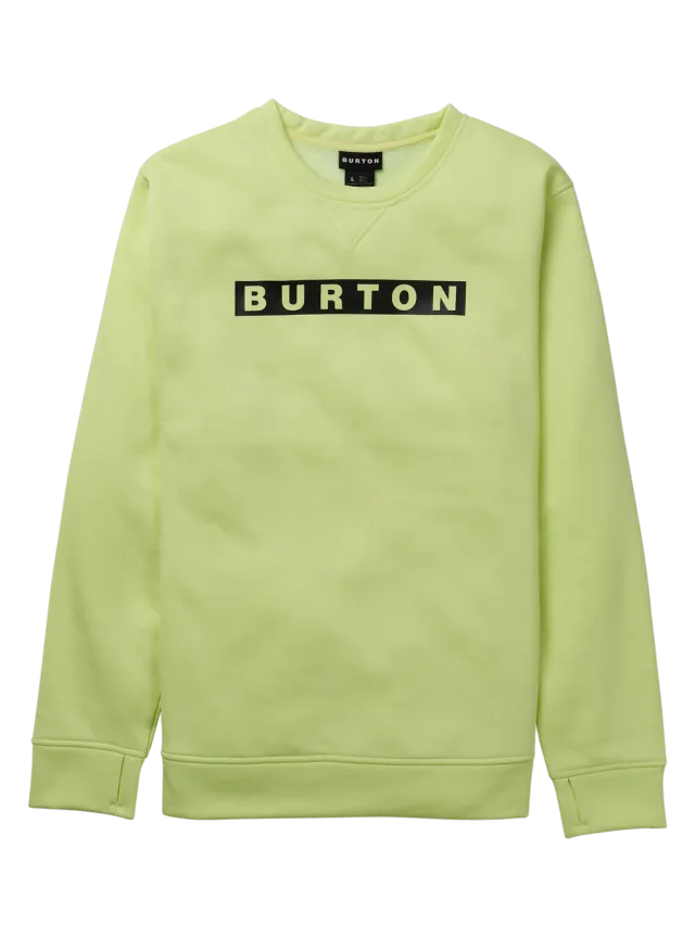 Burton Oak Pullover Crew tröja True Black Heather mjuk fleece