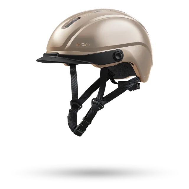 Cairn Fuse cykelhjälm metallic cream M magnetspänne