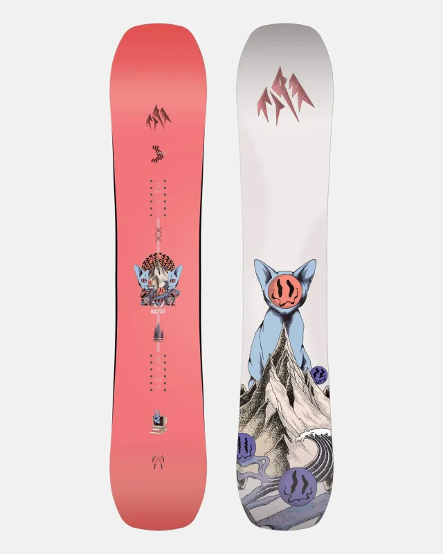 Jones Rally Cat Snowboard dam mellow camber lekfull