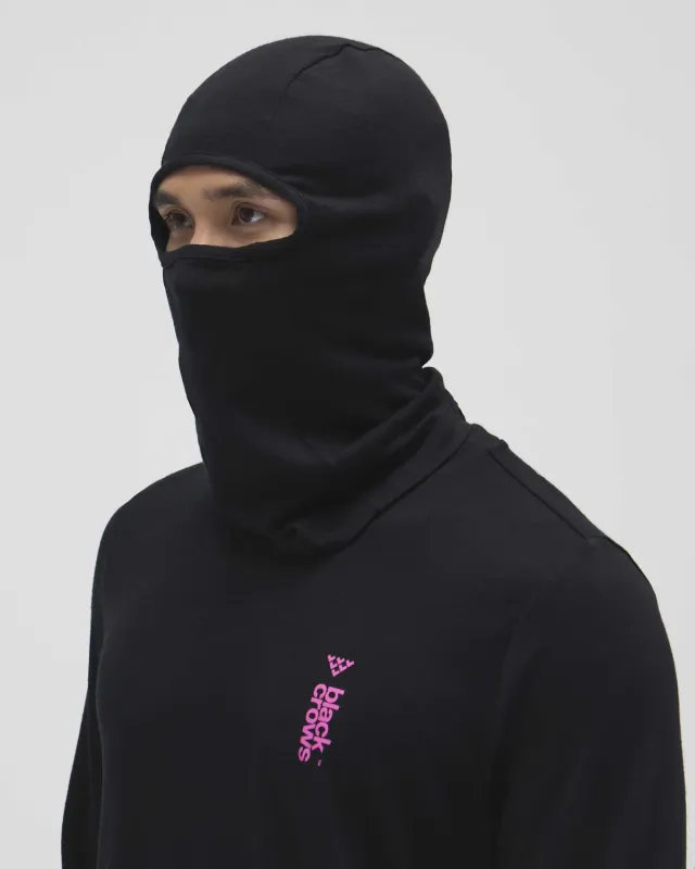 Black Crows balaclava merinoull svart unisize