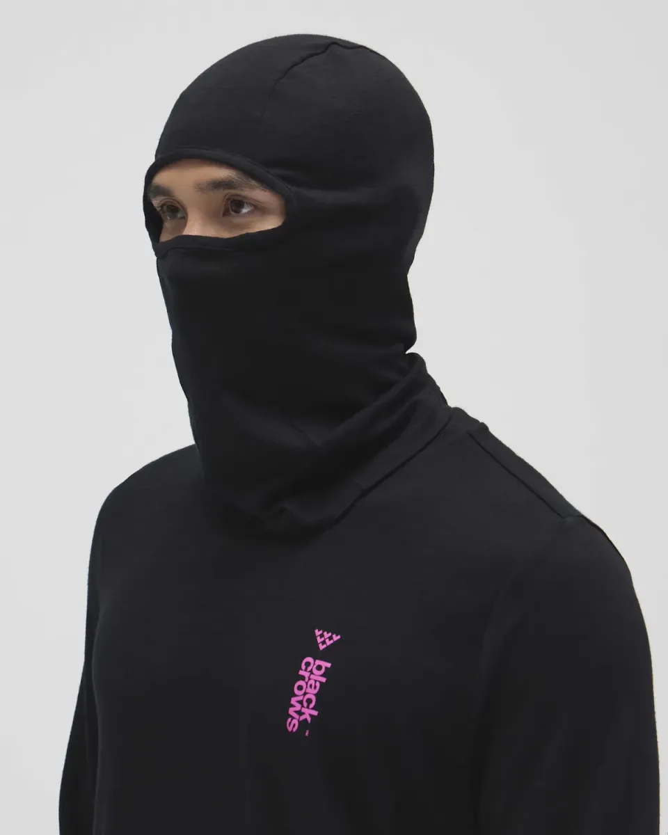 Black Crows balaclava merinoull svart unisize
