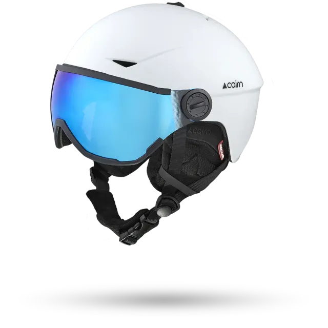 Cairn Rise Visor skidhjälm mat white