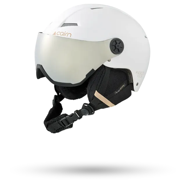 Cairn Android Visor skidhjälm med visir vit OTG