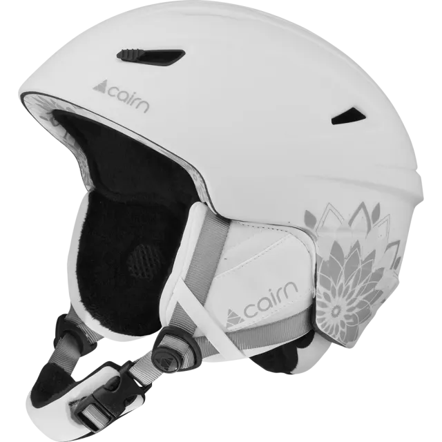 Cairn Electron Graphic skidhjälm vit rosette matt