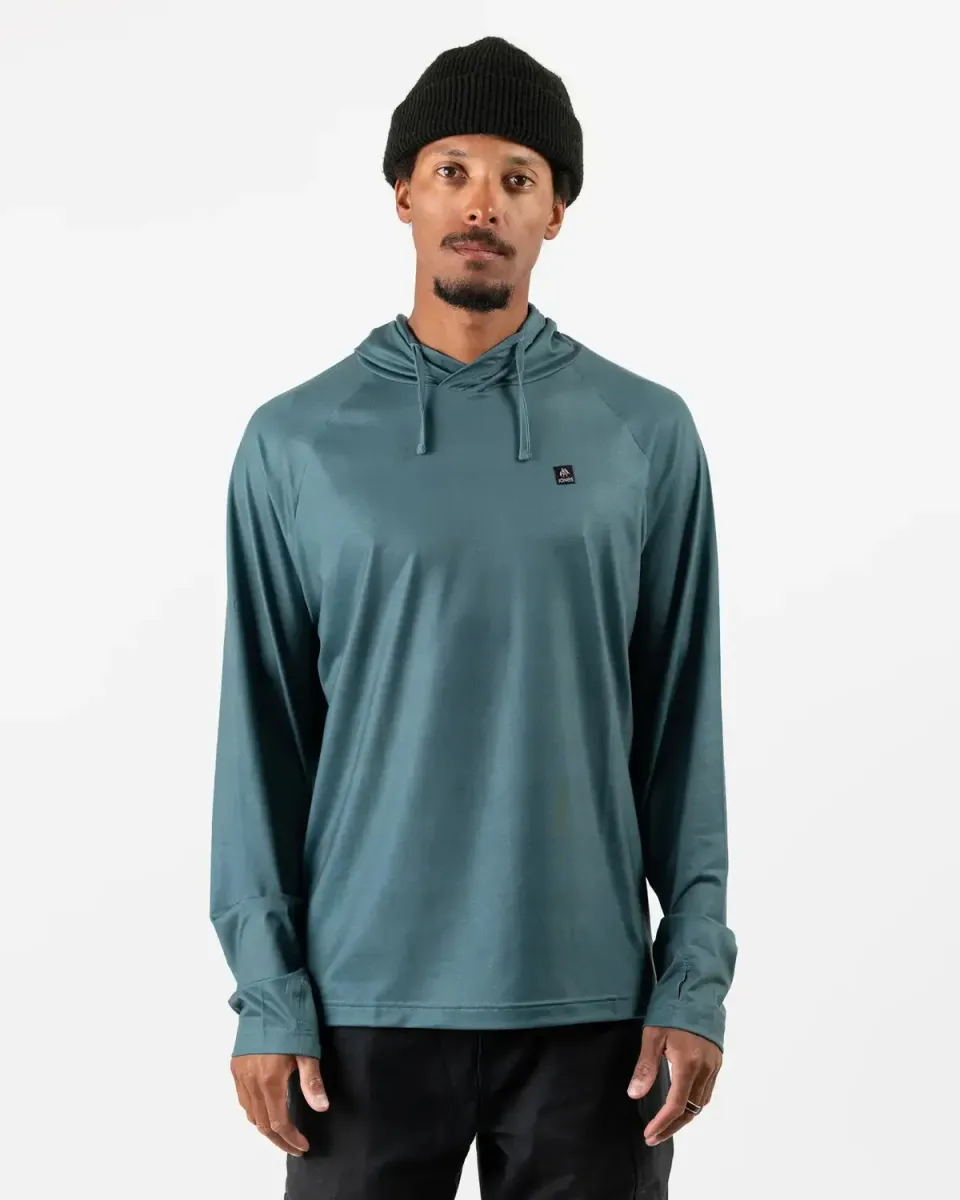 Jones Shastarama Recycled hoodie herr Atlantic Blue
