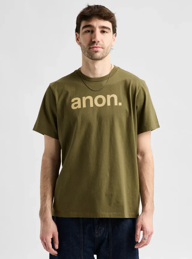 Burton Anon Short Sleeve T-shirt Dried Moss ekologisk bomull