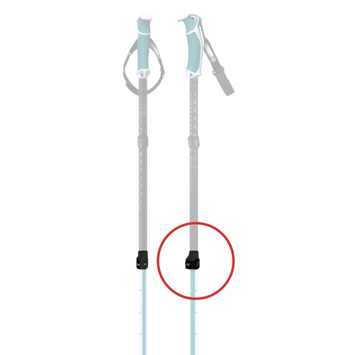 Original Guide Black Pole Clamp stavklämma mutter G3