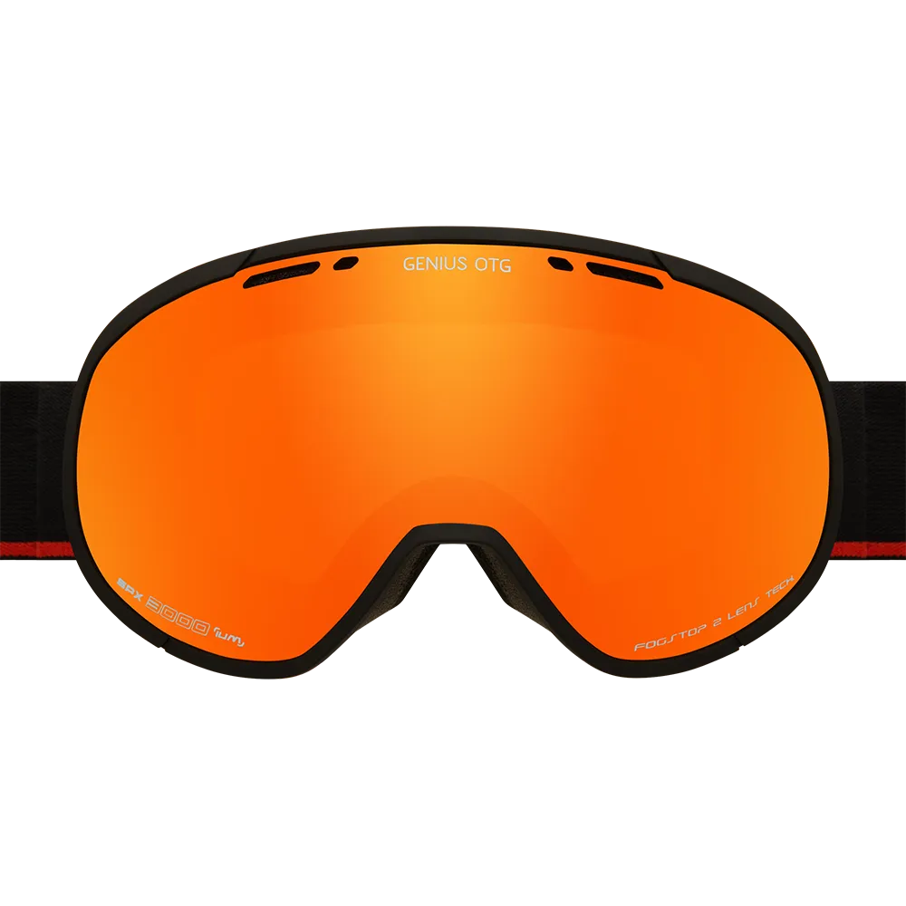 Cairn Genius OTG SPX3 Matte Black Orange skidglasögon OTG