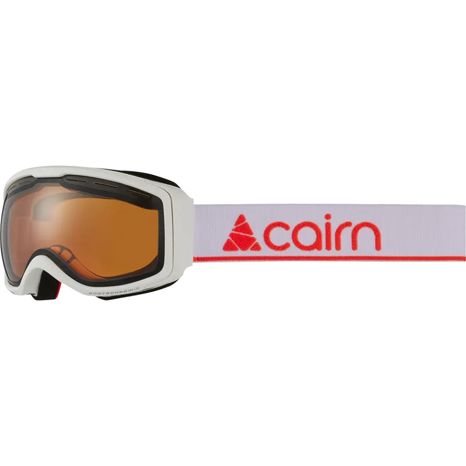 Cairn Funk OTG skidglasögon mat white orange fotokromatisk