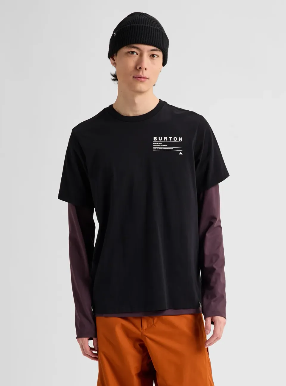 Burton Moretown t-shirt kort ärm svart lätt bomull