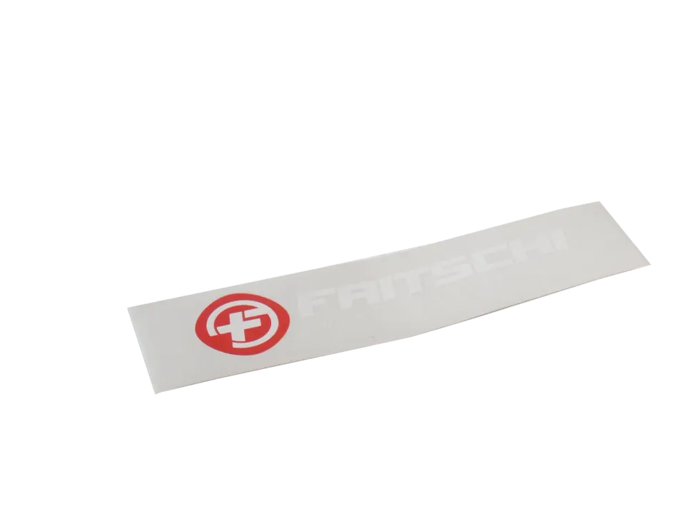 Fritschi dekal klistermärke 142x35 mm vit